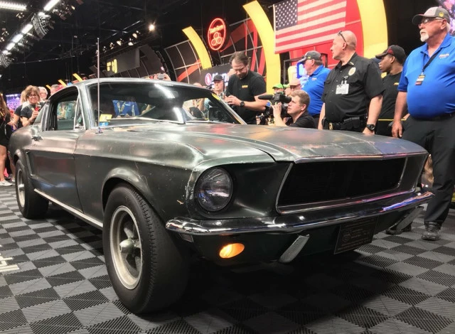 An original Ford Mustang GT 390 from the 1968 movie "Britannia" is selling at auction for $3.4 million.