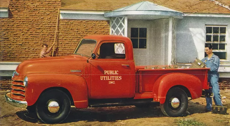 Bonus production of the Ford F-1: the first modern half-ton pickup truck.