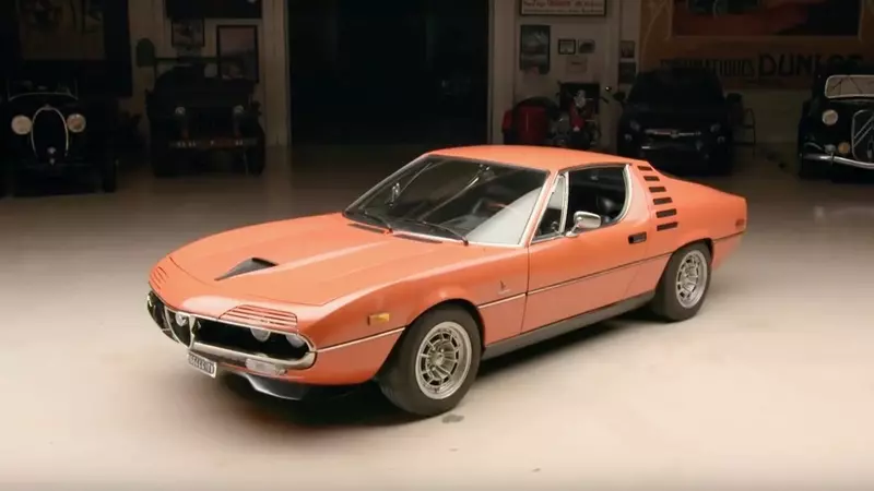 Jay Leno drives a 1971 Alfa Romeo Montreal.