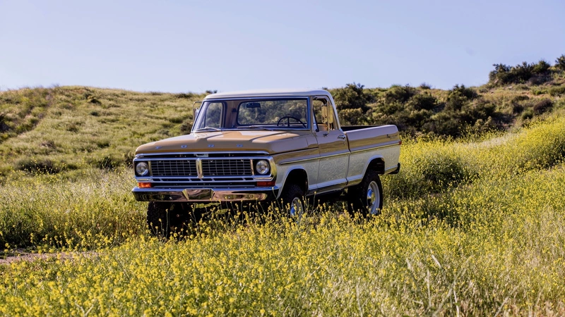 Resto-modeling of a 1970 Ford F-100 automobile.