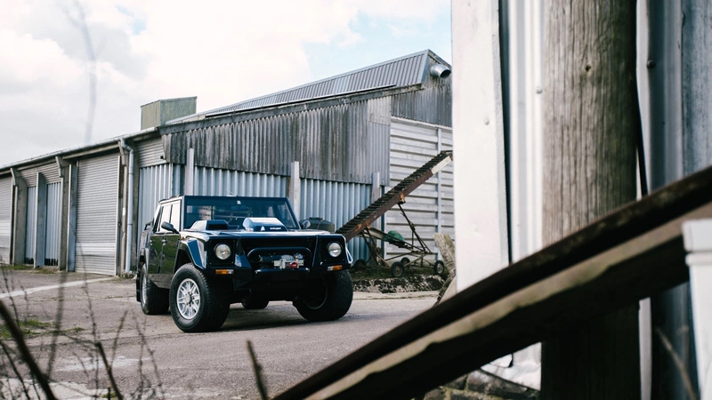 A 1987 Lamborghini LM002, more than new after 11 months of restoration.