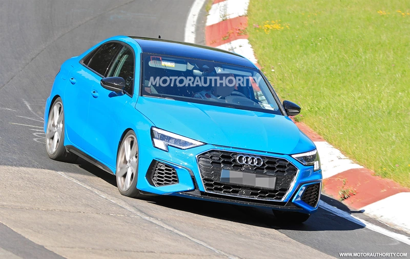 Spy shots and video of the 2022 Audi S3