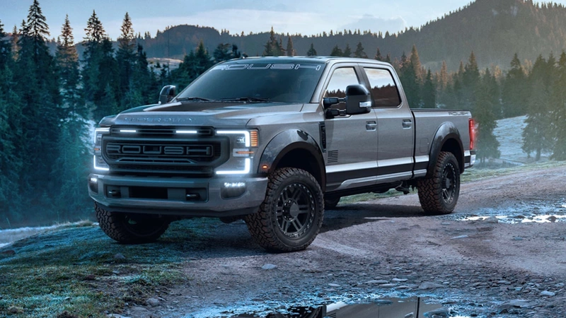 2021 Ford Super Duty, Roush styling and suspension upgrades.