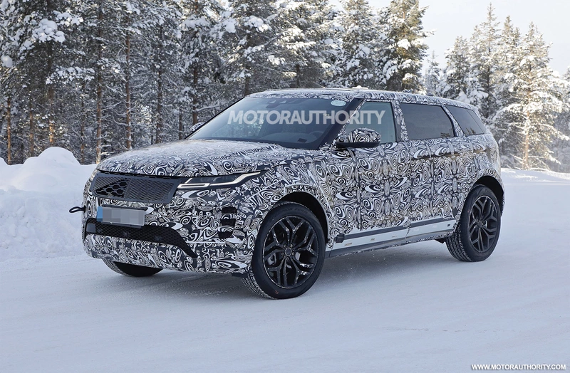 Spy shots of the long-wheelbase 2022 Land Rover Range Rover Evoque: a longer version of the style-focused SUV is available now