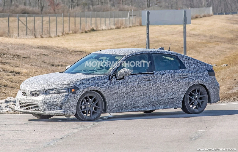 Spy shots of the 2022 Honda Civic hatchback: a more mature compact hatch is on the way