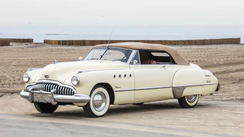 A 1949 Buick Roadmaster convertible "Rain Man" is up for auction.