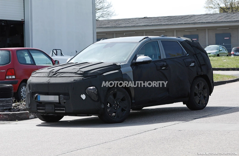 Hyundai Kona 2024 spy shots: second generation subcompact spotted