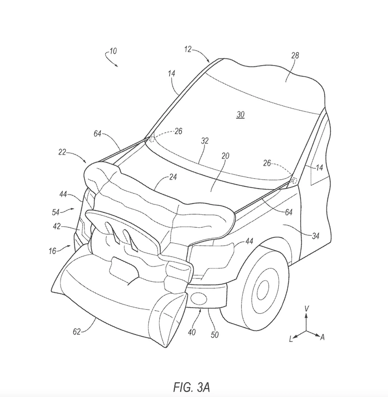 Ford Receives Patent for External Airbag System