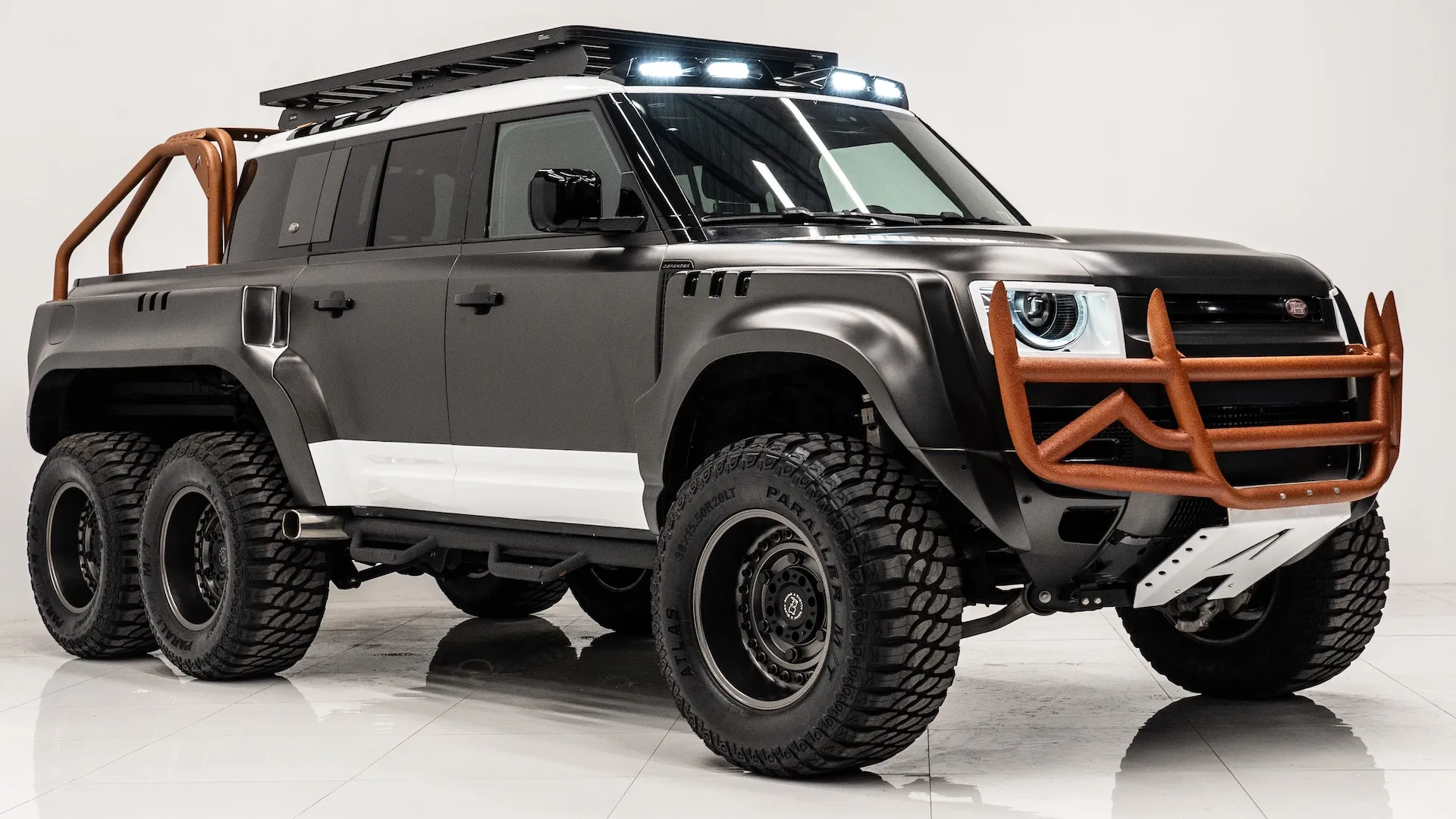 The “World Ender” is a Land Rover Defender 6x6 for $374,999.